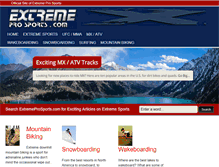 Tablet Screenshot of extremeprosports.com